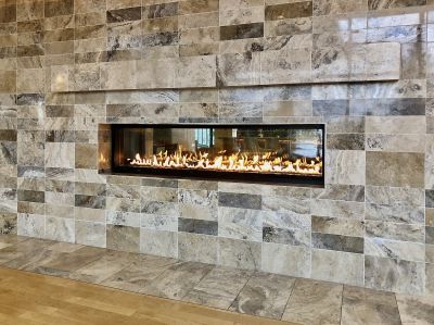 Completed Masonry Fireplace